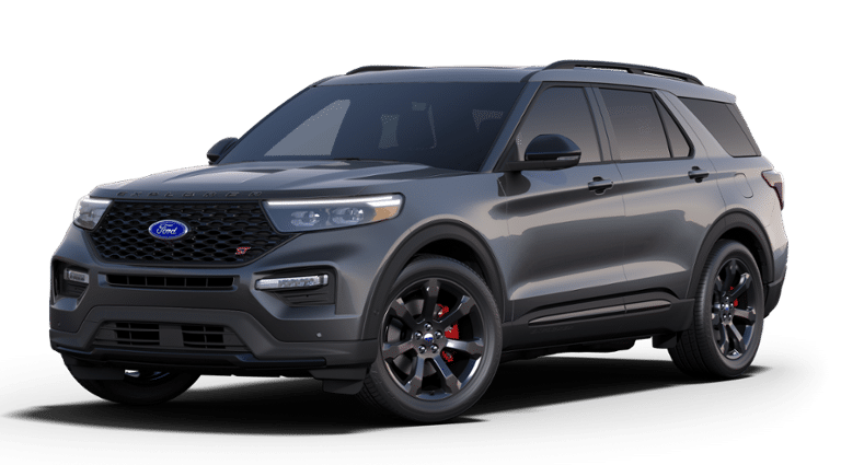 21 Ford Explorer St Carbonized Gray 3 0l Ecoboost V6 Engine With Auto Start Stop Technology Fecteau Ford